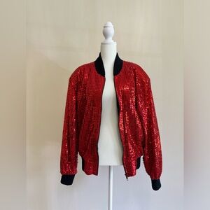 Monaliza Red Sequined Jacket